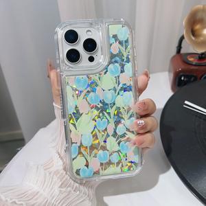 Design de luxe 3 En 1 coloré Laser papier étincelle étui de téléphone portable <span class=keywords><strong>incassable</strong></span> pour <span class=keywords><strong>iPhone</strong></span> 17 PRO MAX - Product Image 5