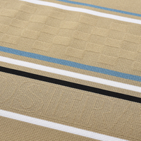 Nueva Tela de Tricot Elástica Teñida con Hilo para Hombre, Rayas, 90% Nailon, 10% Elastano, Transpirable, Antiestática, Jacquard, Mediana