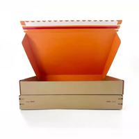 Boîte d'expédition en carton ondulé personnalisée avec logo, bande de déchirement imprimée, auto-adhésive, pour cadeaux, provenant de Chine