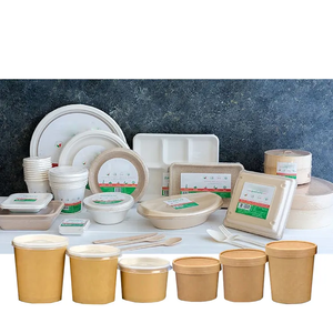 Vaso de papel biodegradable compostable, pulpa de bagazo, <span class=keywords><strong>caña</strong></span> de azúcar, 8oz, 12oz, 16oz, helado de <span class=keywords><strong>caña</strong></span> de azúcar, taza de café con tapa - Product Image 4