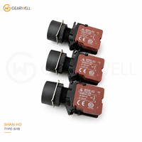 Saklar Tombol Tekan Industri Seri SHAN-HO TYPE-SHB SHB 5A 380V AC 1A 24V DC Saklar Kontrol Panel
