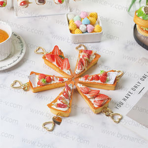 Ciondoli Realistici a Forma di Torta e Dessert, Charm di Moda Premium per Ragazze, Accessori per Creazione di Gioielli Fai-da-Te - Product Image 3