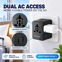 Adaptateur de Voyage Universel 35W GaN Chargeur Rapide avec Port USB-C PD Multi-Ports – Fournisseur OEM ODM