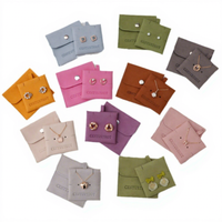 Schmuckbeutel mit Einlage Luxuriöse Mikrofaser-Schmuckverpackung Geschenktasche für Halsketten, Ringe und Ohrringe