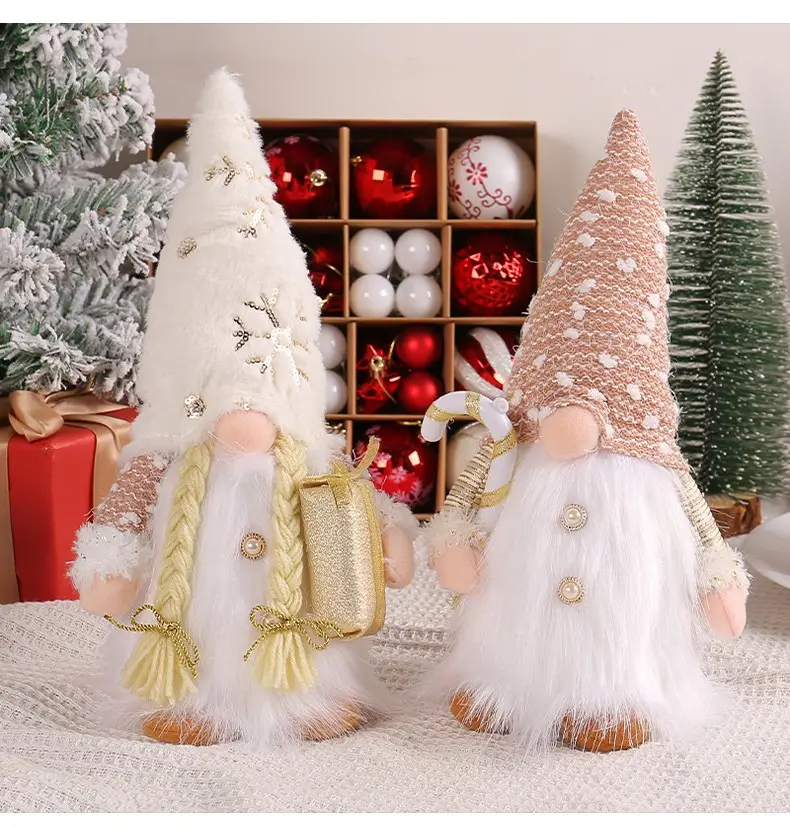 Светящаяся Рождественская Кукла гнома креативная светящаяся зимняя сцена украшения для праздника дома украшения комнаты подарок идея