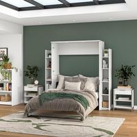 Lit mural vertical de conception nouvelle avec armoire, taille personnalisée, lit Murphy rétractable automatique caché avec bureau, directement de l'usine