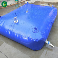 Réservoir d'eau liquide gonflable en PVC de haute qualité de marque GS, 15 000 litres, bâche en caoutchouc pliable, protection UV, longue durée de vie pour