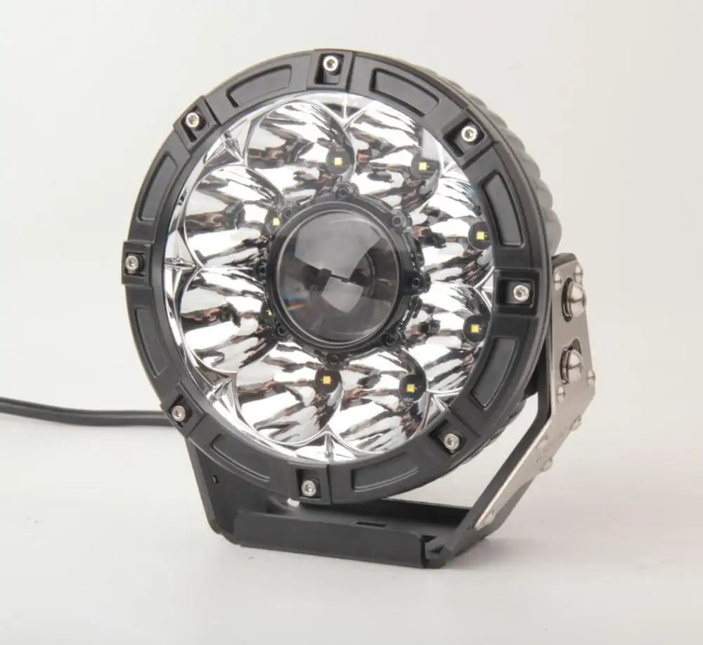 Nieuwste 7 Inch Ronde Projector Led Met Laser 45W 7 ''Zwart Spot Led Werklamp Met Dot Certificaat