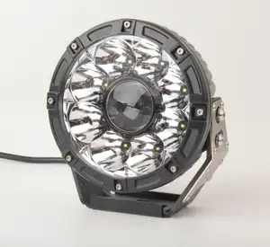 Новые 7 дюймов круглый светодиодный проектор с красным лазером 45 Вт 7 ''черным пятнышком; Светодиодный индикатор дежурного освещения с сертификатом DOT