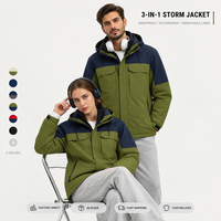 Veste de printemps unisexe avec logo personnalisé, imperméable 75D, doublure en graphène, fermeture éclair YKK, 6 couleurs, tailles S-4XL, vente en gros directe d'usine ODM