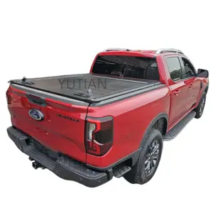 For 2023 FORD RANGER Retractable Hard Manual Double Lock Tonneau Cover Hard Lid Roller Shutter