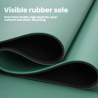 Tapis de yoga en caoutchouc naturel PU estampé à chaud or de luxe, épaissi, antidérapant, professionnel, pour l'entraînement, avec support pour logo personnalisé