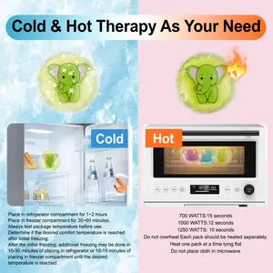Pak es Gel panas & dingin balita, dapat dipakai ulang untuk anak-anak cedera bulat pak es Gel panas & dingin