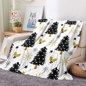 FF4821 noël père noël grand jeter couverture literie cadeau <span class=keywords><strong>de</strong></span> noël décor à la maison lit canapé canapé doux chaud peluche flanelle jeter couverture - Product Image 2