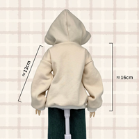 Pakaian Boneka Anak Perempuan Custom Print Logo, Hoodie Kasual Desain Grosir, Aksesoris DIY Berkualitas Tinggi yang Dapat Ditukar, Pakaian
