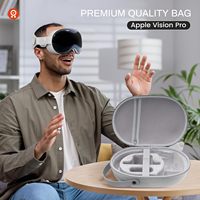 Étui de transport portable pour casque VR, accessoires pour Appless Visions Pro, étui rigide en EVA imperméable noir