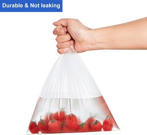 Plastic Produce Bags on a Roll Clear Food Storage Bags for Bread <b>Vegetable</b> Fruits and Meat - Product Image 5