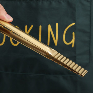 ที่คีบอาหารสไตล์เกาหลีรูปช้าง ทำจากสแตนเลสสีทอง ทนความร้อน อเนกประสงค์ สำหรับสเต็ก บุฟเฟ่ต์ และปิ้งย่าง - Product Image 5