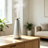 Diffuseur d'huiles essentielles intelligent sans eau, moderne, sans fil, avec commande par application, éclairage LED, batterie rechargeable, USB, purificateur d'air portable