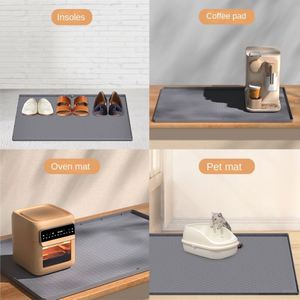 Tapete de Silicona Cuadrado para Desagüe de Fregadero, Aislante del Calor, Antideslizante, a Prueba de Fugas, Tapete de Almacenamiento para Aguas Residuales, Diseño Moderno y Sencillo - Product Image 4