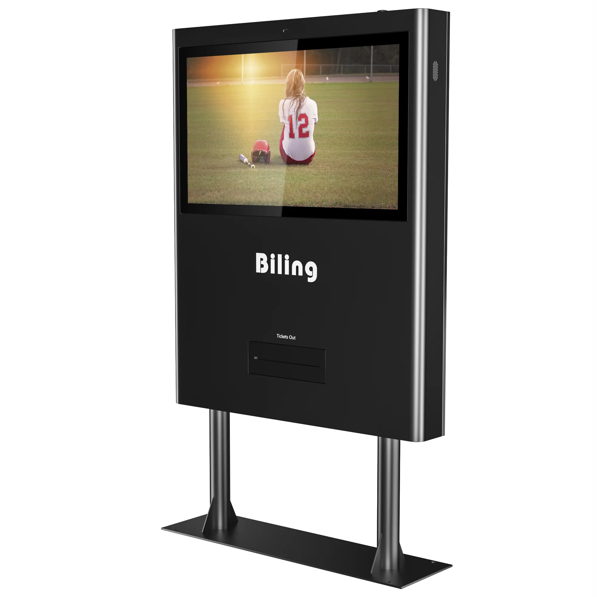 Wireless HD Program LCD Display 32 Inch Angin Berpendingin Layar Vertikal Landing Outdoor Mesin Iklan Digital Photo Frame
