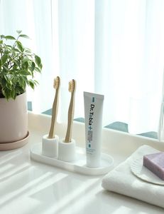 Bathroom Silicone <b>Tray</b> <b>Small</b> Vanity <b>Tray</b> Organizer Multi-Purpose Modern Kitchen Sink Spoon Rest Holder - Product Image 3