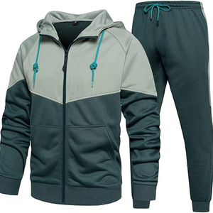 Conjunto de chándal con capucha para hombre, ropa deportiva informal, traje para correr, sudadera de manga larga y pantalones deportivos, conjunto de gimnasio y fitness - Product Image 5