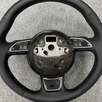 Volant S-Line en cuir demi-perforé pour Audi TT A3 A4 B8 A5 A6 C6 C7 A7 R8 RS RS3 RS4 RS5 S3 S4 S5 B9 RS6 RS7 Q3 Q5 Q7
