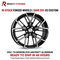Jantes forgées sur mesure Reach Forged Monoblock 6061-T6 Multi-branches Bicolores avec liseré noir pour BMW G29 Z4 20 pouces 5x112 DOT Custom ET