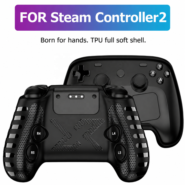 Perfect Fit TPU Protective Cover for Steam Controller 2 Half Pack Shell Durable Comfort Grip Gamepad Skin Guard