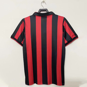 เสื้อฟุตบอลแขนสั้น <span class=keywords><strong>AC</strong></span> <span class=keywords><strong>Milan</strong></span> ย้อนยุค รุ่นปี 90/91 แบบสั่งทำพิเศษ ชุดฟุตบอลทีมชาติ เสื้อแข่งฟุตบอล - Product Image 2