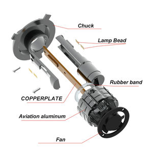 Fabricant de phares led, 2 pièces, 6000k h4, ampoule led 60w 12000lm 9004 9007, ampoule LED h7, accessoires de lampe de voiture h11 auto lighting - Product Image 2