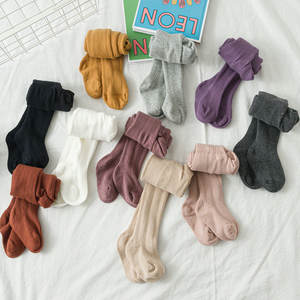 Leggings d'hiver pour enfants, en coton, côtelés, combinaison moulante, princesse, bas uni, pour bébé - Product Image 4