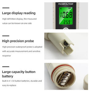 Тестер качества воды <span class=keywords><strong>PH</strong></span>/ORP/H2/TEM, цифровой измеритель <span class=keywords><strong>Ph</strong></span> воды с порошком для калибровки <span class=keywords><strong>PH</strong></span> ORP - Product Image 3