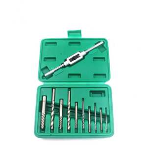 Hasarlı musluk borusu musluk tamir kolu 11 adet kırık paslı vidalı cıvata Extractor seti çizgili damızlık sökücü rayba ile anahtarı - Product Image 1