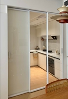 Puertas Corredizas de Aleación de Aluminio con Rotura de Puente Térmico Hechas a Medida, Puertas Corredizas Ultraestrechas, Ventanas de Doble Acristalamiento, Impermeables