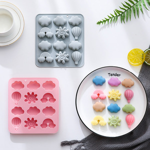 Moldes de Silicona para Pastel con Diseño de Globo Aerostático, Reutilizables, de Grado Alimenticio, Lindos Moldes Magnéticos de Silicona para Chocolate, Dulces y Hielo - Product Image 5