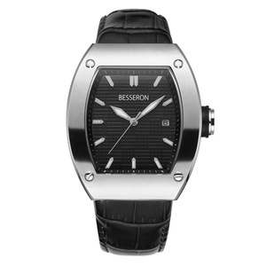 Relojes de pulsera triangulares para hombre, reloj mecánico automático de esqueleto de diseño resistente al agua de lujo Vintage dorado - Product Image 6