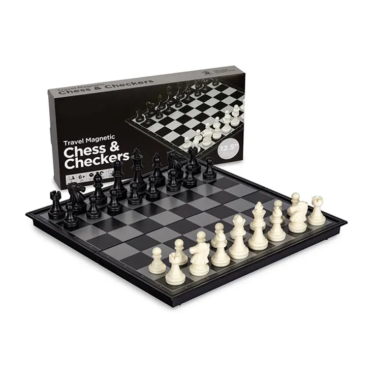 사용자 정의 전문 자기 체스 보드 테이블 세트 승진 제조