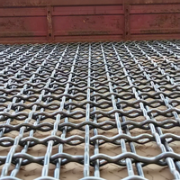 Maille de treillis soudée à crochet en acier haute résistance à tissage uni |   Panneau de tamis vibrant robuste pour l'agglomération de roches, de pierres et de sable dans l'exploitation minière