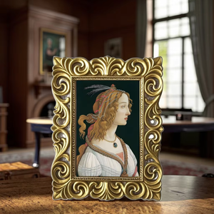 4x6 cổ điển lấy cảm hứng từ nhựa Khung Ảnh Vàng khung ngang & dọc cho bàn và tường hiển thị - Product Image 2