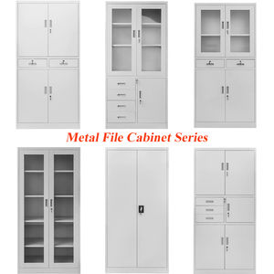 Modern <strong>Office</strong> Metal Tall Garage Storage <strong>Cabinet</strong> 2-Door Steel Cupboard Adjustable Shelves Locking Filing Home School Hospital - Product Image 6