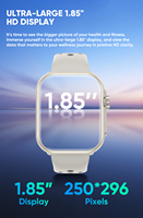 Montres intelligentes pour hommes et femmes, écran tactile HD, modes sportifs, étanches, grande autonomie de la batterie, moniteur de fréquence cardiaque, moniteur de sommeil pour téléphone Android et Apple