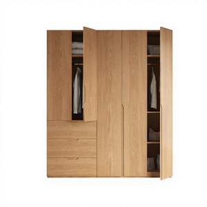 Ensemble de placard de chambre à coucher moderne, autoportant, simple, en bois, meubles de maison, taille personnalisée, grande capacité, villa, salle de sport - Product Image 6