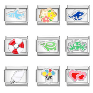 Xuyên biên giới tự làm động vật thực vật biển loạt 304 thép không gỉ vá Vòng đeo tay đàn hồi với vòng đeo tay thời trang - Product Image 5