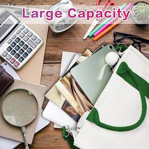 New Arrival Luxury Beach Bag Heavy Duty Laminated Solid Canvas Tote Bag with Shoulder Strap and Handle - Product Image 5