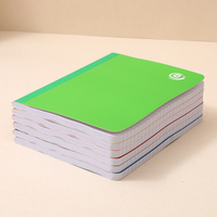 Carnet promotionnel en gros format A5 (155*210mm) avec couverture en carton blanc pour journal, exercices et écriture