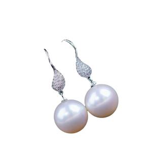 Accesorios de Plata de Ley S925 para Perlas DIY, Joyería de Plata de Moda, Pendientes con Cuentas de 9-13 mm y Bandeja Vacía 22260 - Product Image 5