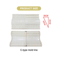 2025 ABS plastique décoratif coin moule pour ciment coulée béton toit tuile modèle bâtiment ménage avant-toit ligne produit