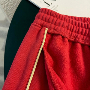 2026 Trendy Women's <b>Red</b> Tracksuit Set Vintage <b>Striped</b> 2 Piece Zip-Up Jacket and Wide Leg Pants Retro Athletic Streetwear Luxury - Product Image 4
